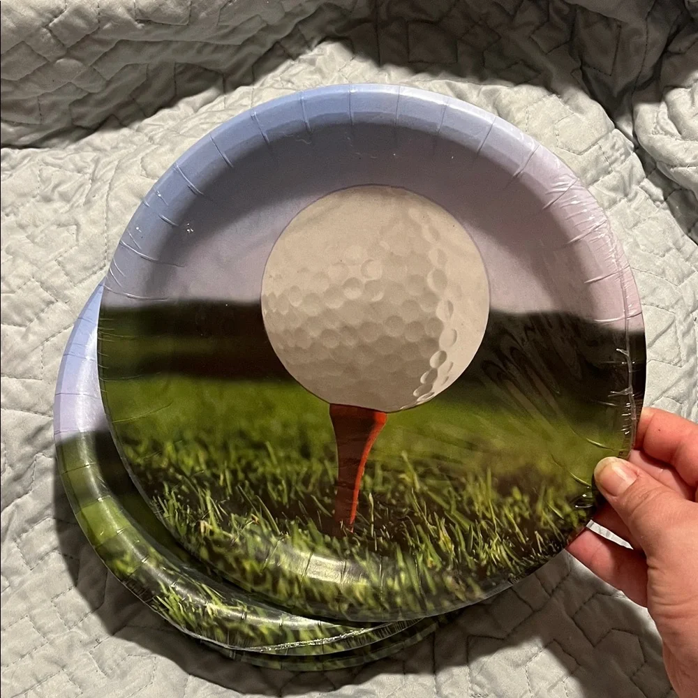 Golf Themed Party Plates